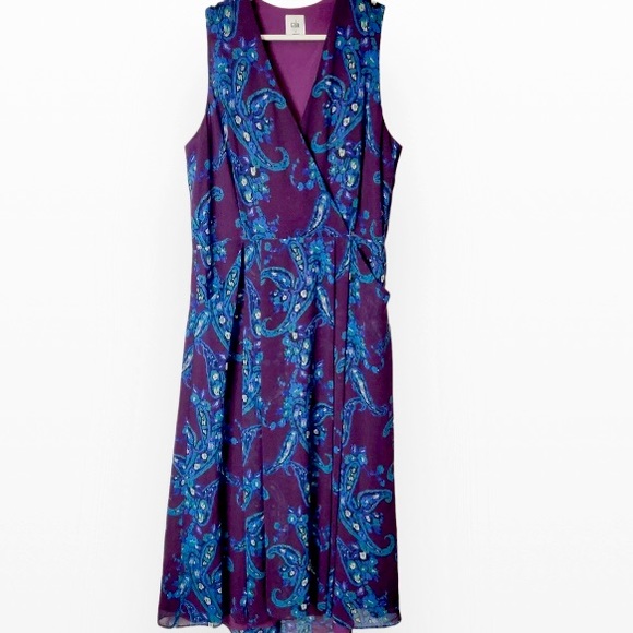 CAbi Treasure Dress Paisley Floral Dress #3461 Size 6 - Picture 5 of 9